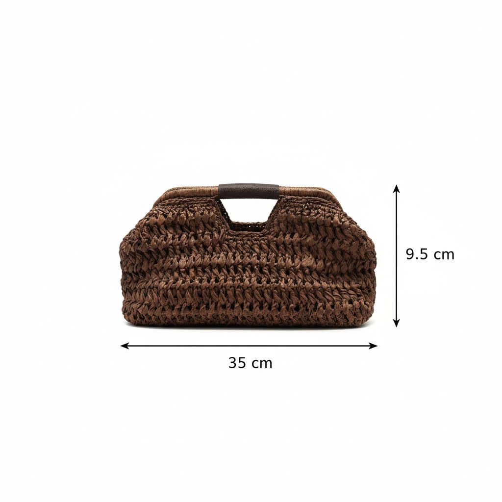 sac en crochet Zamy cacao élégant et unique pour toutes vos sorties