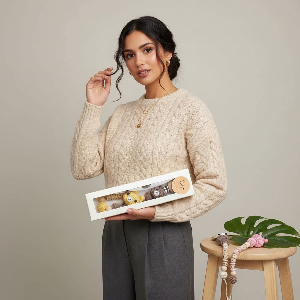 attache sucette personnalisée motif unique pour bébé tendance