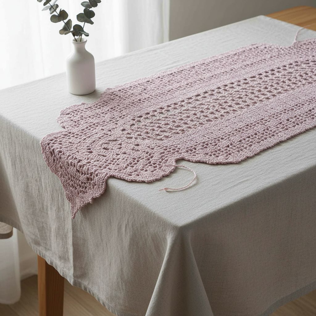 Chemin de table rose élégant pour une décoration irrésistible