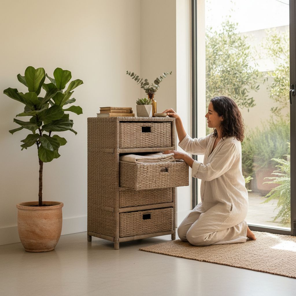 coffre rangement zen pour un intérieur apaisant et organisé