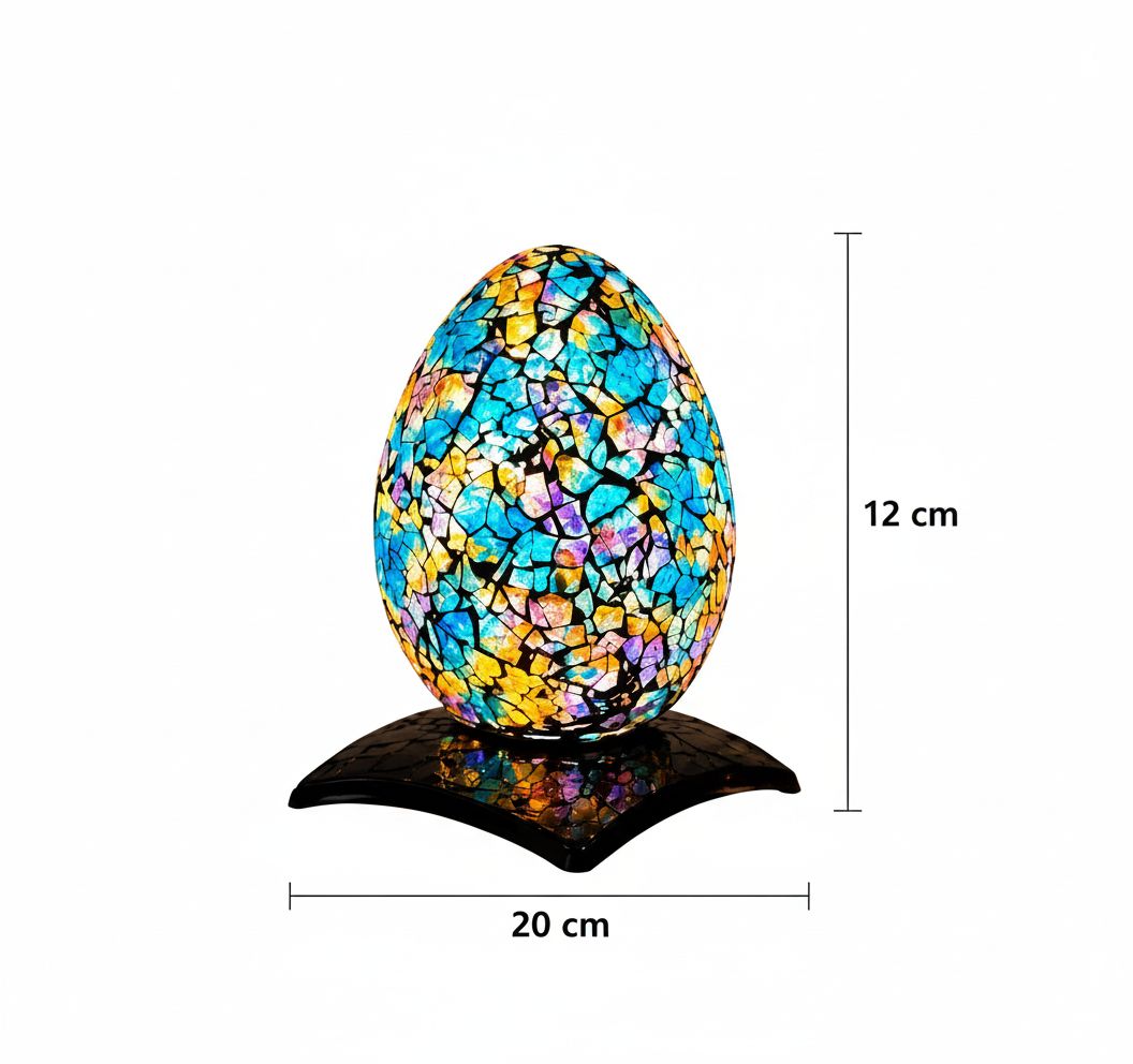 Lampe mosaïque artisanale tunisienne pour une ambiance unique