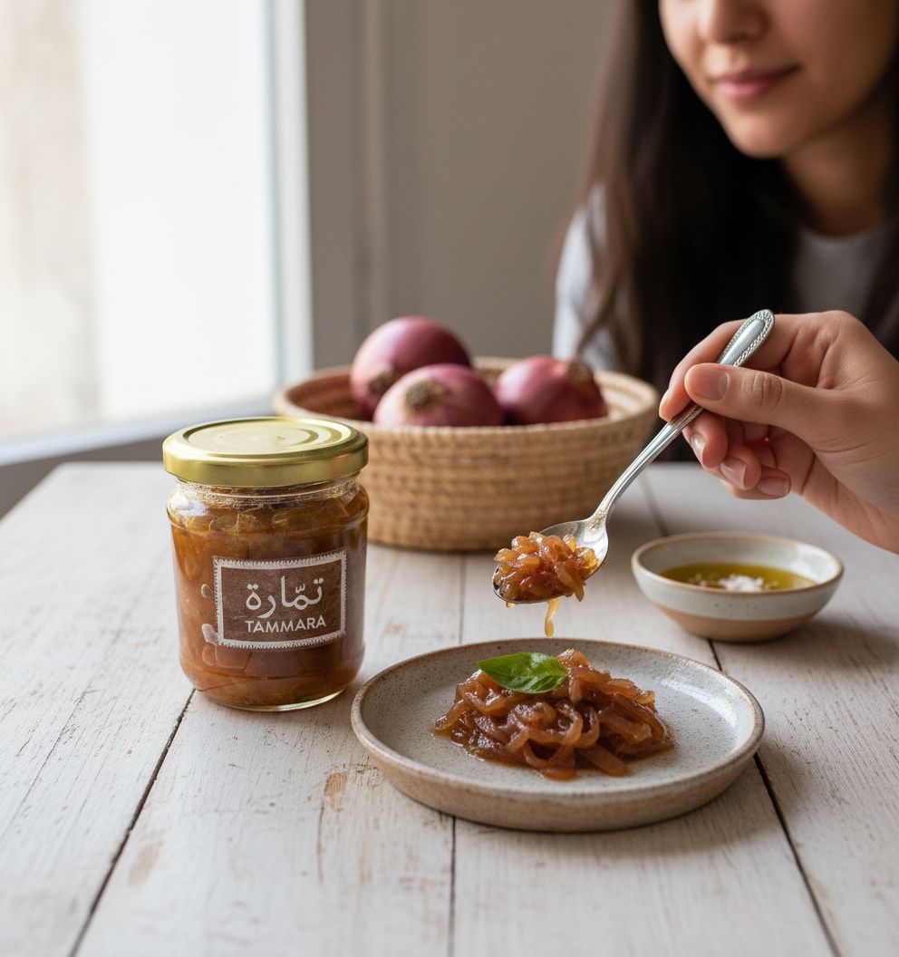 Oignon caramélisé à l'huile d'olive