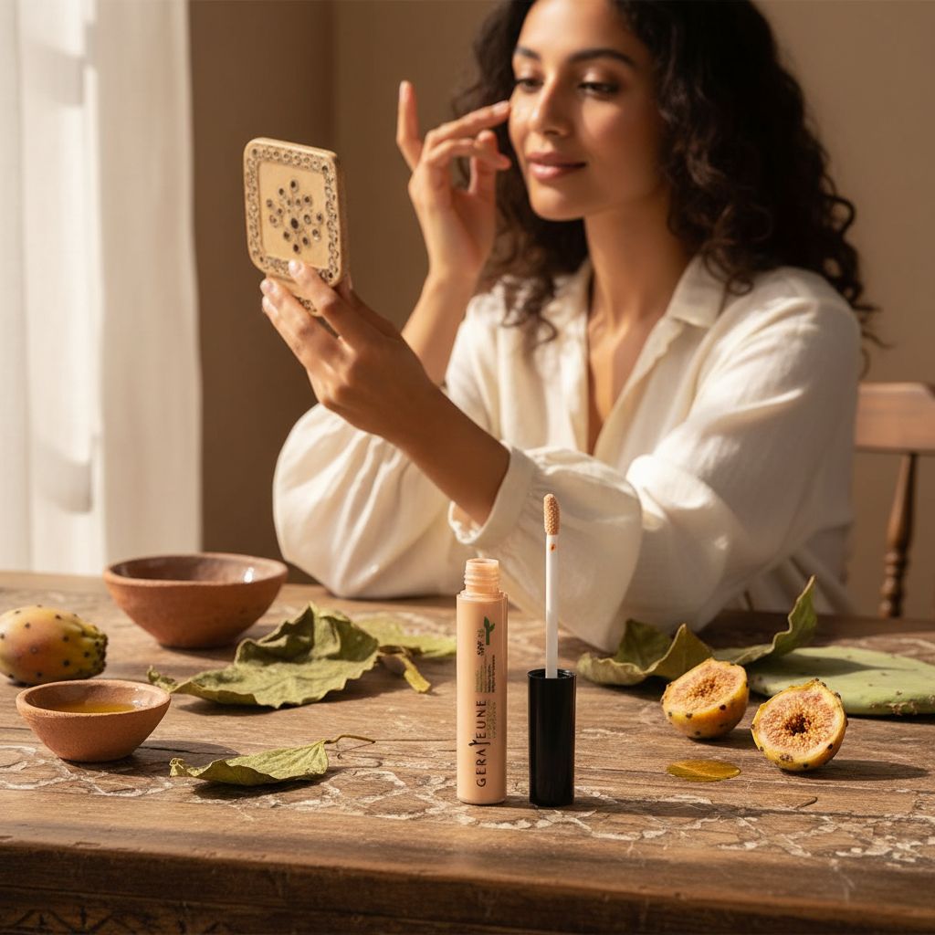 Soin yeux naturel illuminateur à l'huile de figue de barbarie