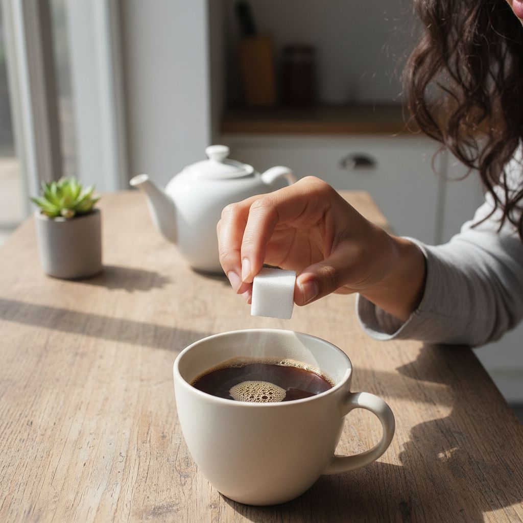 Sucre en cubes irrésistible pour des desserts exquis