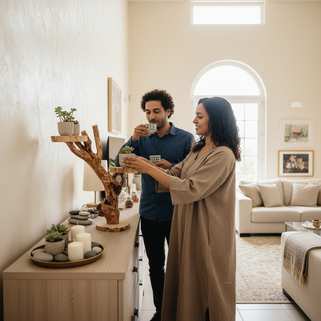 étagère en bois élégante en forme de branche arbre pour un intérieur unique