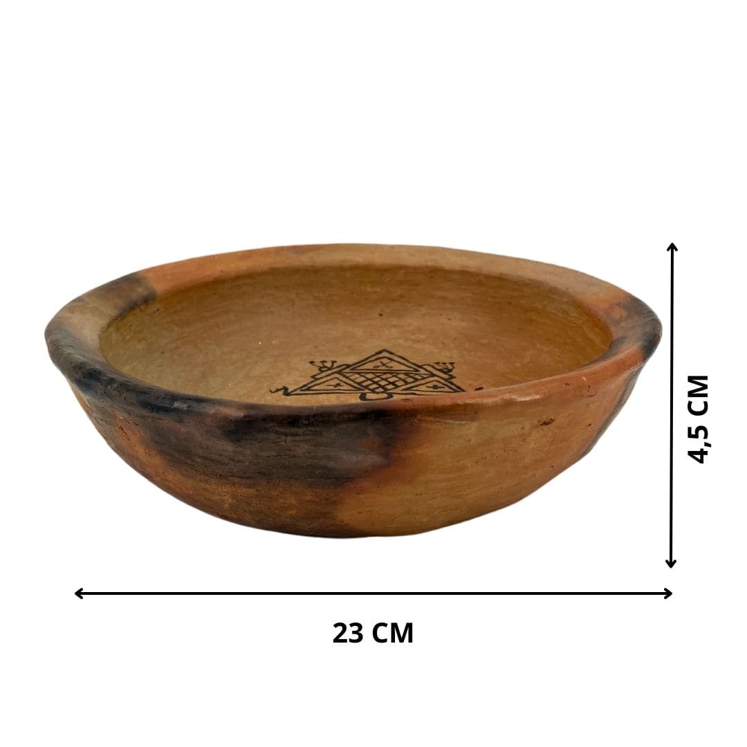 Assiette Amazigh En Céramique - artisanat Tunisien fait main | ILEYCOM