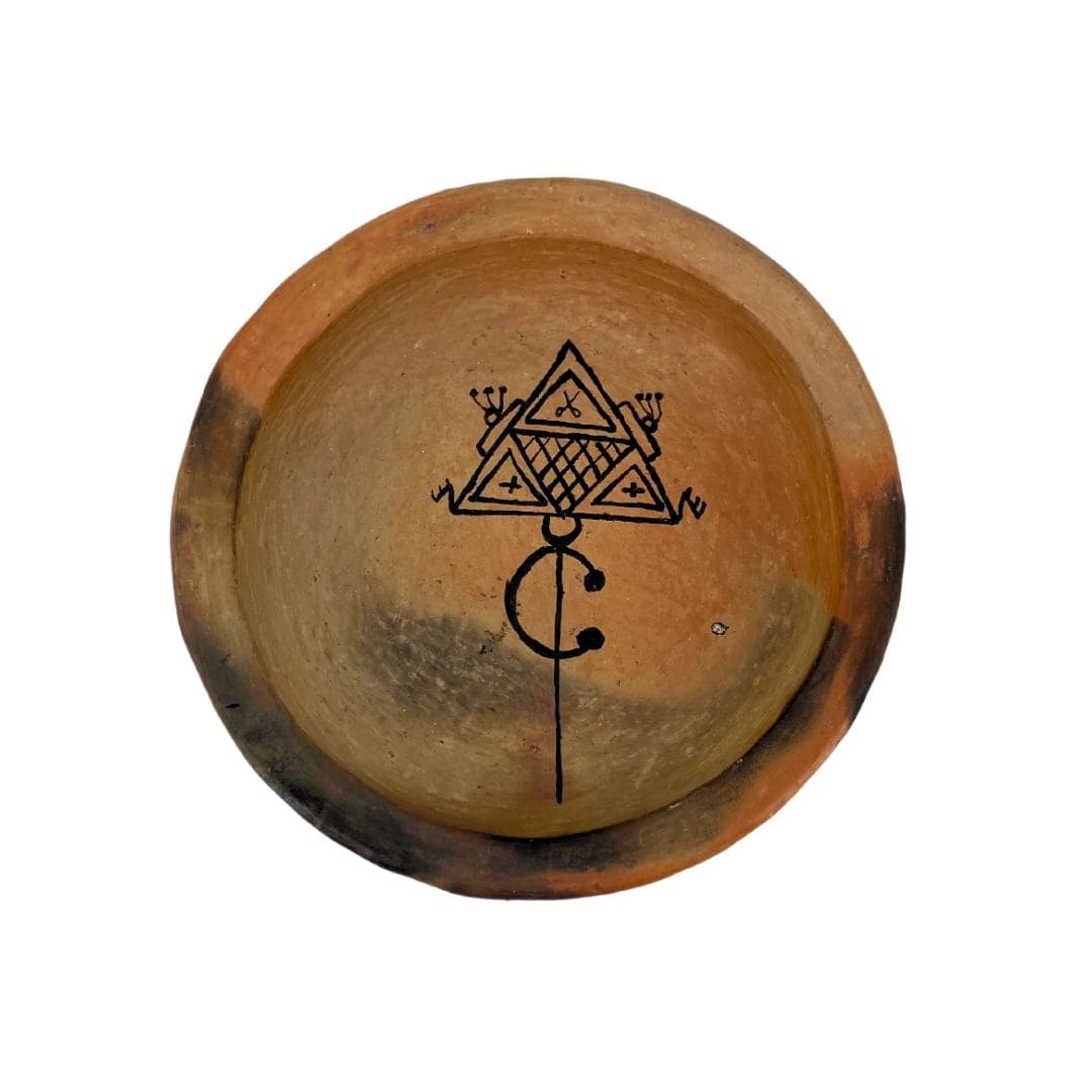 Assiette Amazigh En Céramique - artisanat Tunisien fait main | ILEYCOM