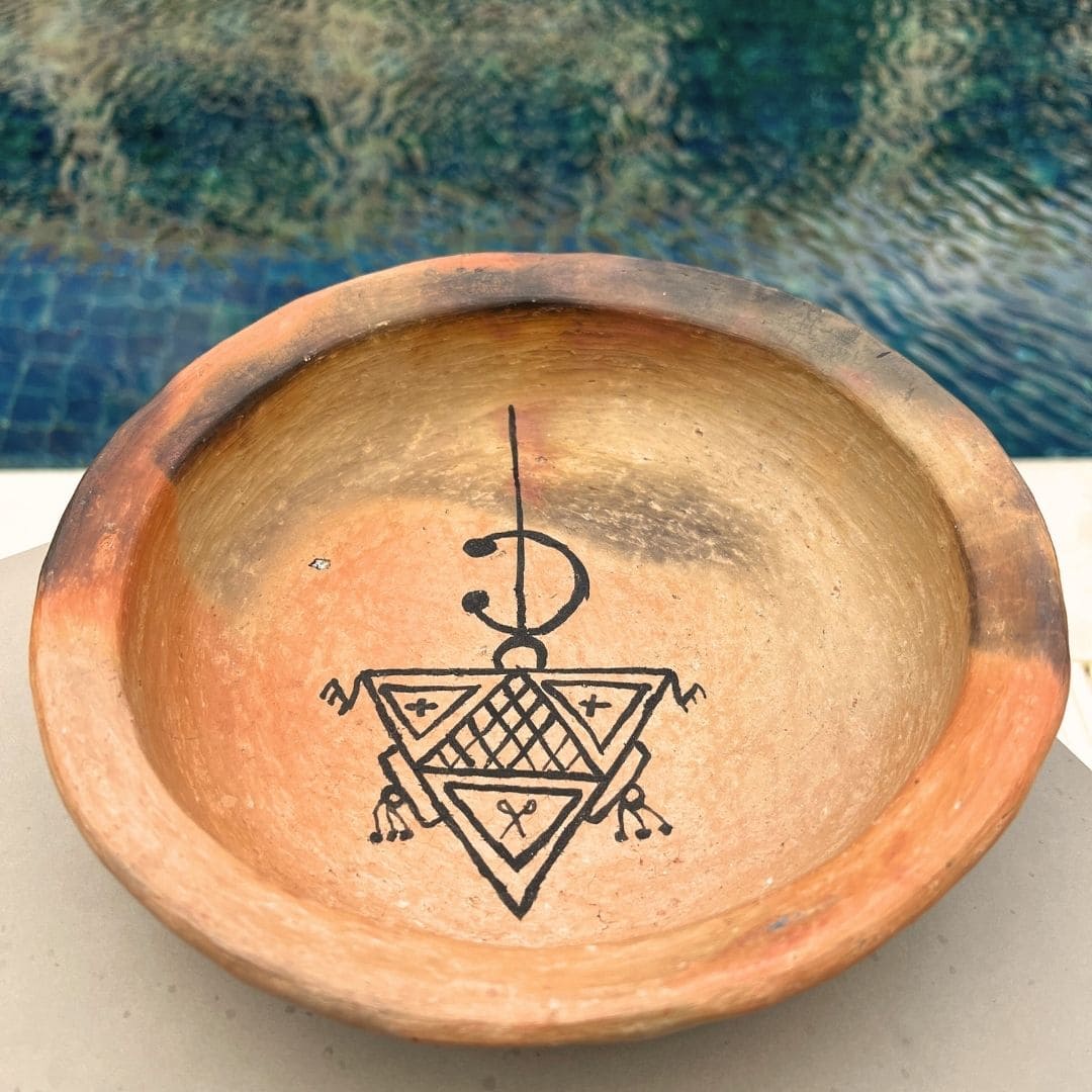 Assiette Amazigh En Céramique - artisanat Tunisien fait main | ILEYCOM