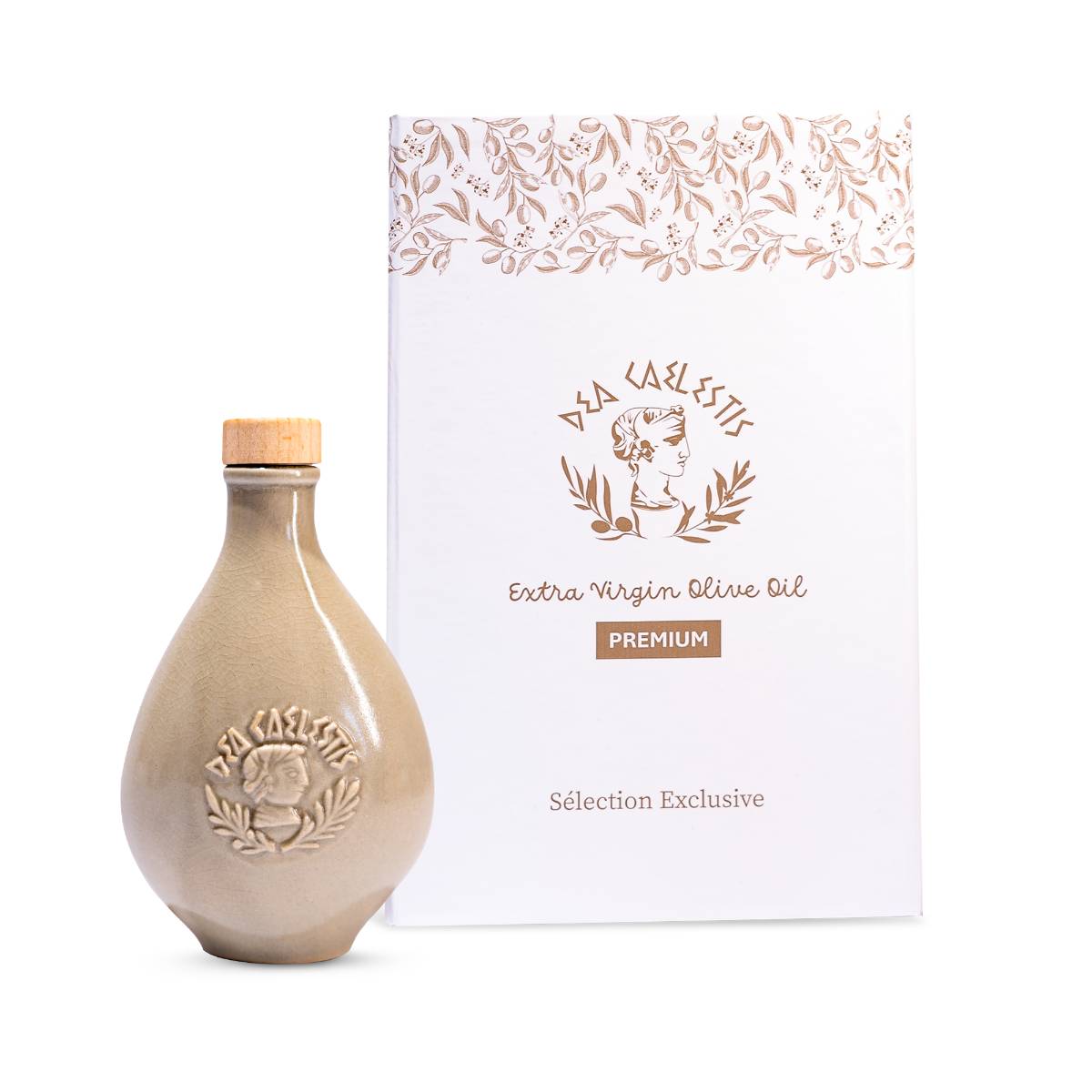 Huile d'olive premium dans un coffret luxueux d'exception