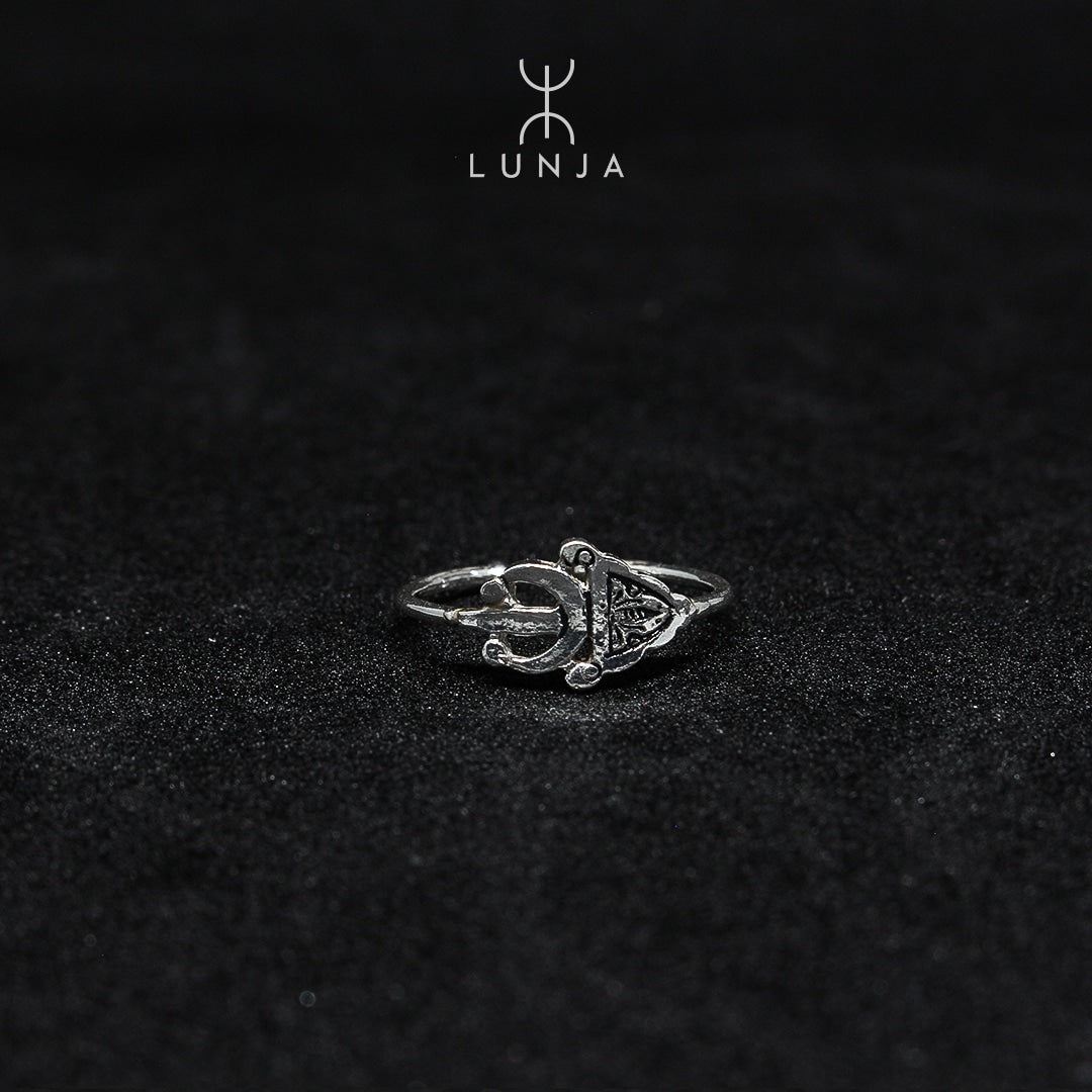 Bague Berbère Fibule En Argent