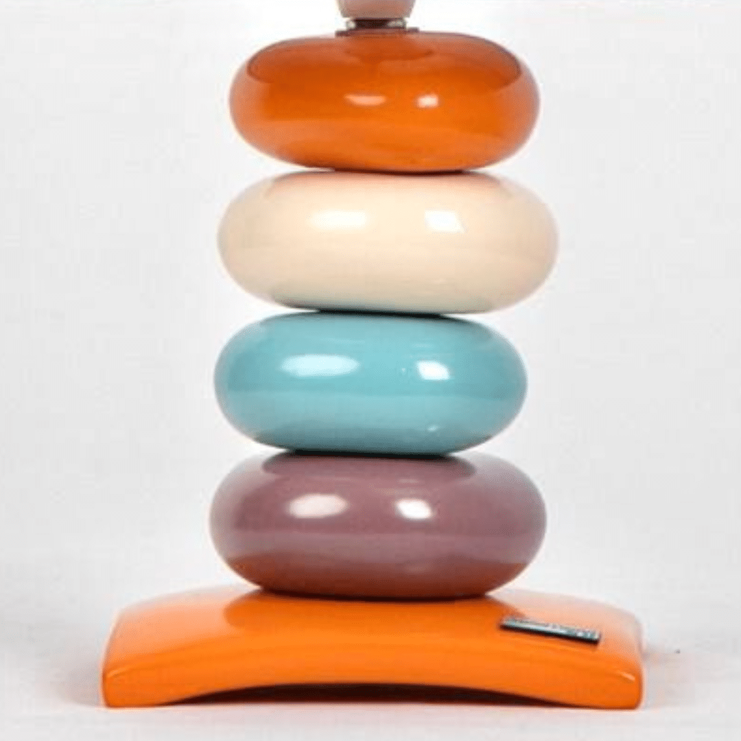 Taliare lampshade – Ethnic design in African wax and ceramic (40cm × 20cm)