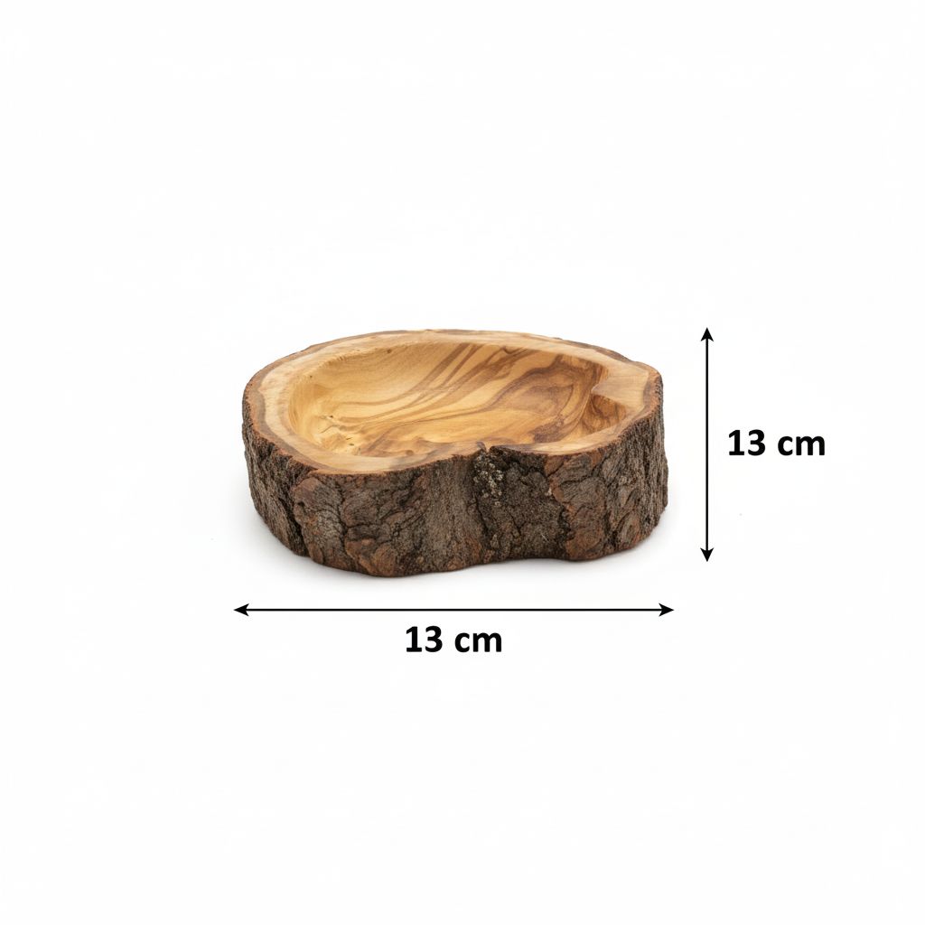 Bol en bois olivier sculpté pour une décoration unique et élégante
