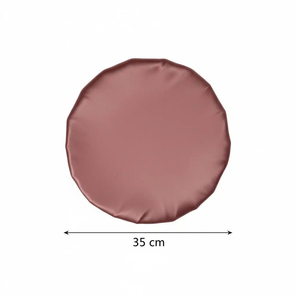 Bonnet Nuit Satin Luxe Marron - Confort et Protection Cheveux
