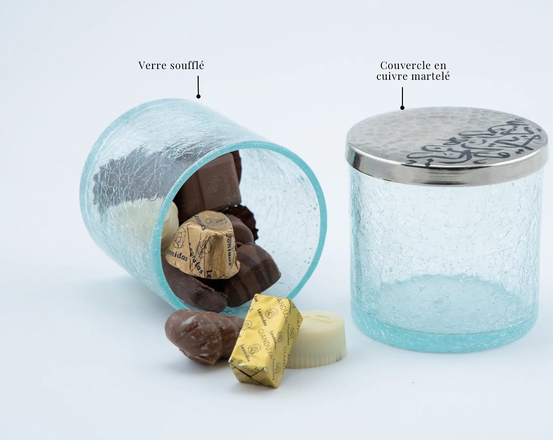 Boîte à chocolat en cuivre calligraphiée – Artisanat oriental - artisanat Tunisien fait main | ILEYCOM