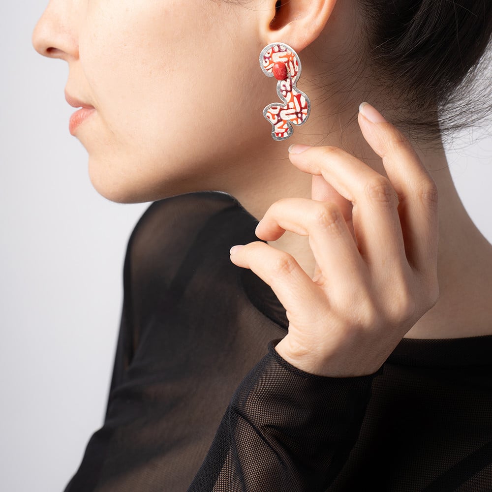 Boucles d'oreilles FOETUS - artisanat Tunisien fait main | ILEYCOM
