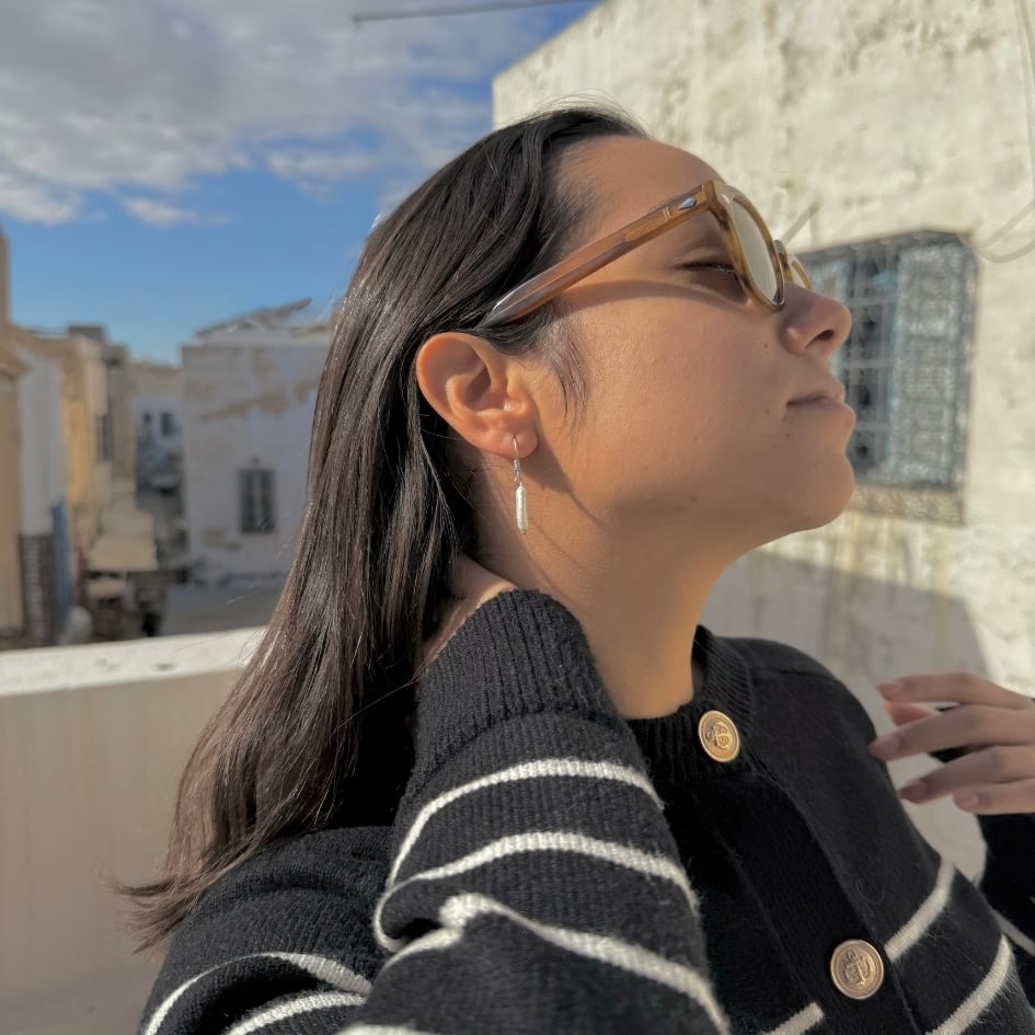 Boucles d'oreilles perle goutte d'eau en argent 925 – Disponibles en blanc et ro - artisanat Tunisien fait main | ILEYCOM