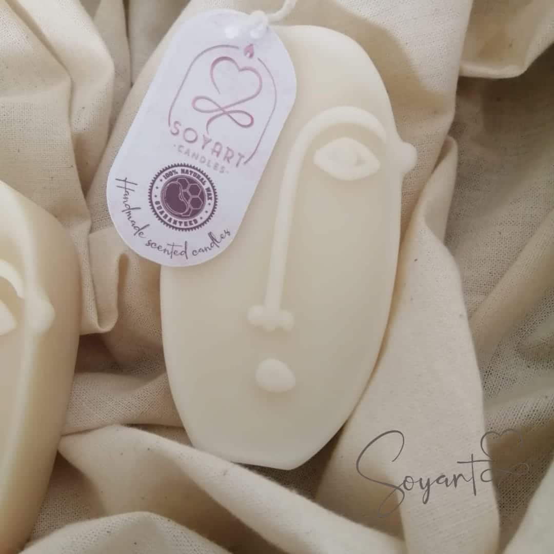 Bougie Parfumée Abstract face - artisanat Tunisien fait main | ILEYCOM