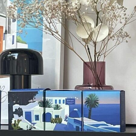 Bougie parfumée au Néroli – Sidi Bou et évasion méditerranéenne - artisanat Tunisien fait main | ILEYCOM
