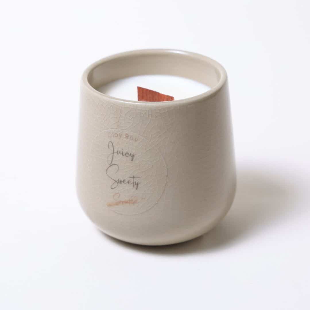 Bougie Parfumée Clay Ray Juicy - artisanat Tunisien fait main | ILEYCOM