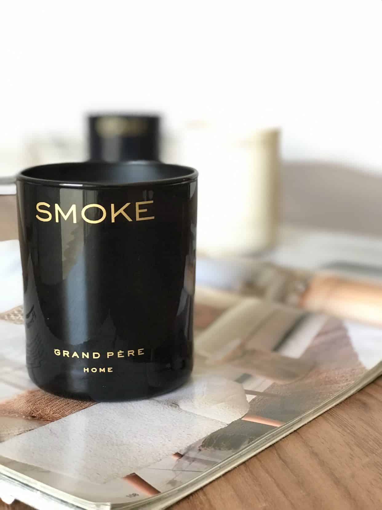 BOUGIE PARFUMEE ANTI - TABAC " SMOKE " - artisanat Tunisien fait main | ILEYCOM