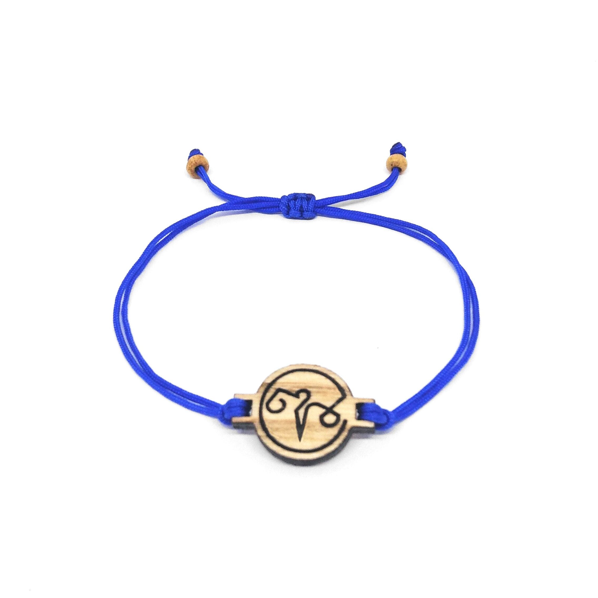 Bracelet Horoscope Balance – Pendentif en Bois Massif - artisanat Tunisien fait main | ILEYCOM