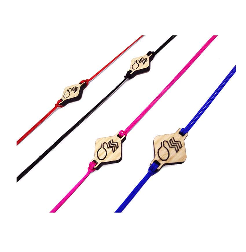 Bracelet Horoscope Vierge – Pendentif en Bois Massif | Bijou Astrologique Artisa - artisanat Tunisien fait main | ILEYCOM