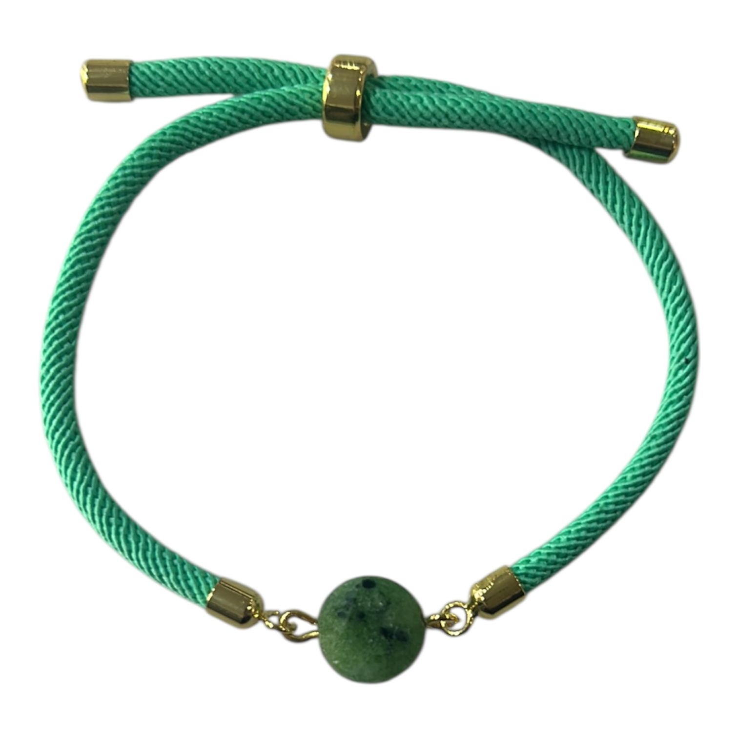 Bracelet en cordon et pierre assortis