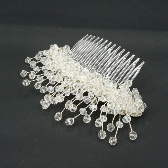 Broche Blanche modèle Peigne en cristal - artisanat Tunisien fait main | ILEYCOM