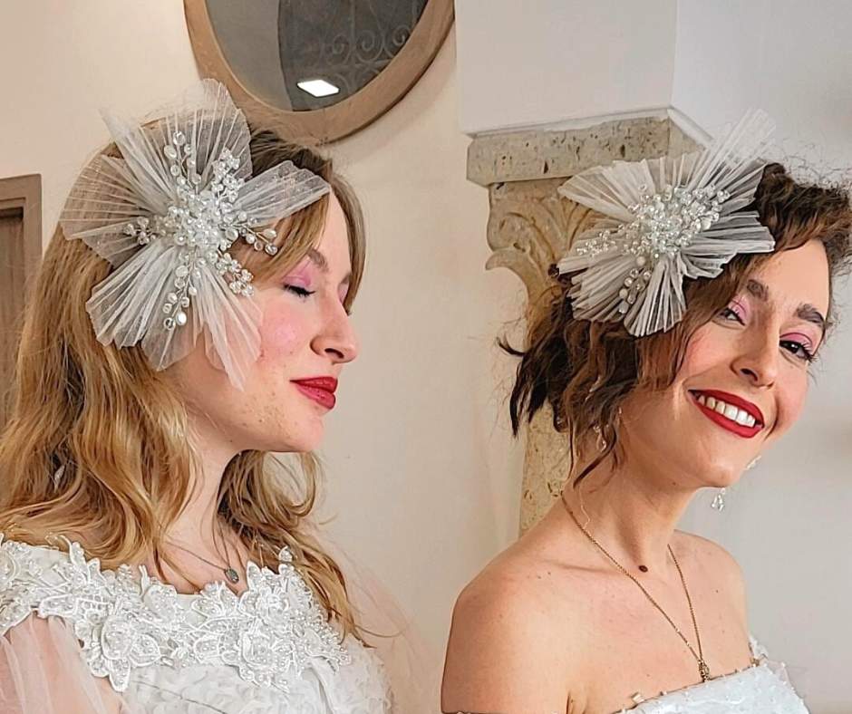 Broche blanche pour mariage, modèle nœud fleurit - artisanat Tunisien fait main | ILEYCOM