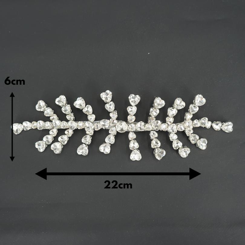 Broche de cheveux Strass, Perles Peigne de mariée, Pièce de cheveux de mariage, - artisanat Tunisien fait main | ILEYCOM