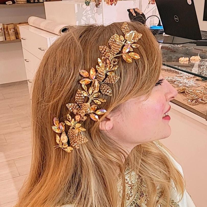 Broche D'orée, modèle losange - artisanat Tunisien fait main | ILEYCOM