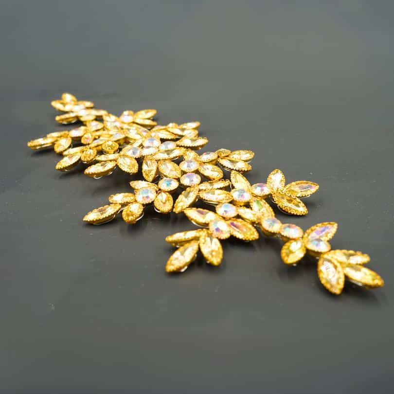 Broche D'orée, modèle plante