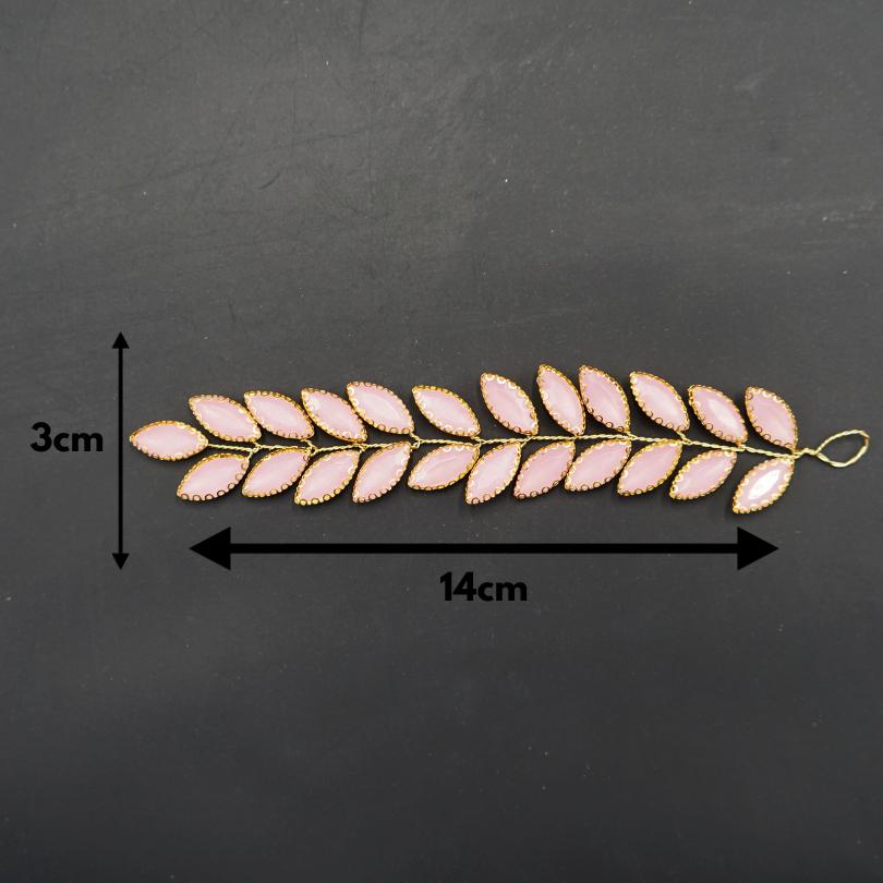 بروش كريستال وردي، كرمة شعر زفاف وردية، مجوهرات شعر وردية، لعروسة العروس، مجوهرات مصنوعة يدويًا
