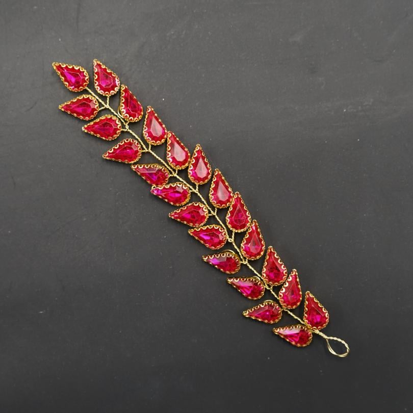 Broche en cristal rose, Vigne de cheveux mariage rose, bijoux de cheveux rose, p - artisanat Tunisien fait main | ILEYCOM