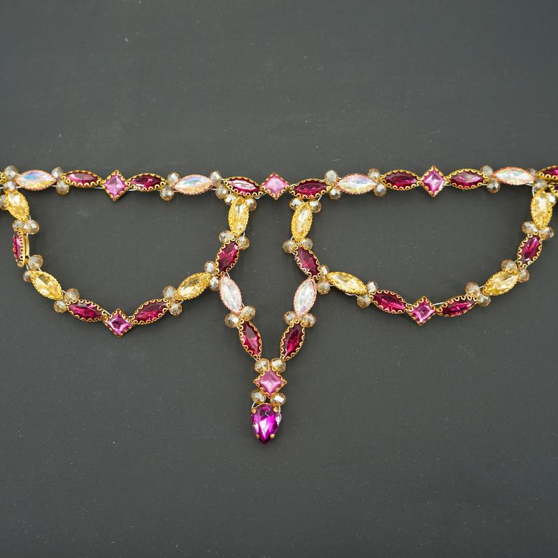 Broche en perles violet de cheveux de mariage , accessoires de cheveux de mariée - artisanat Tunisien fait main | ILEYCOM