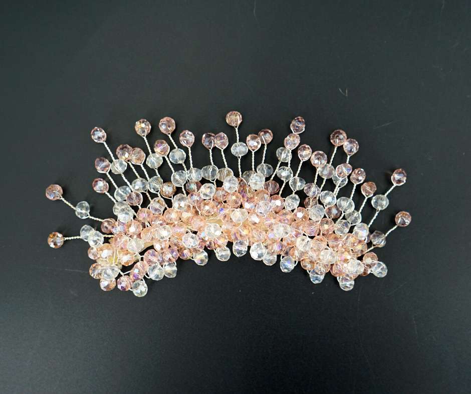 Broche rose bébé, modèle simple - artisanat Tunisien fait main | ILEYCOM