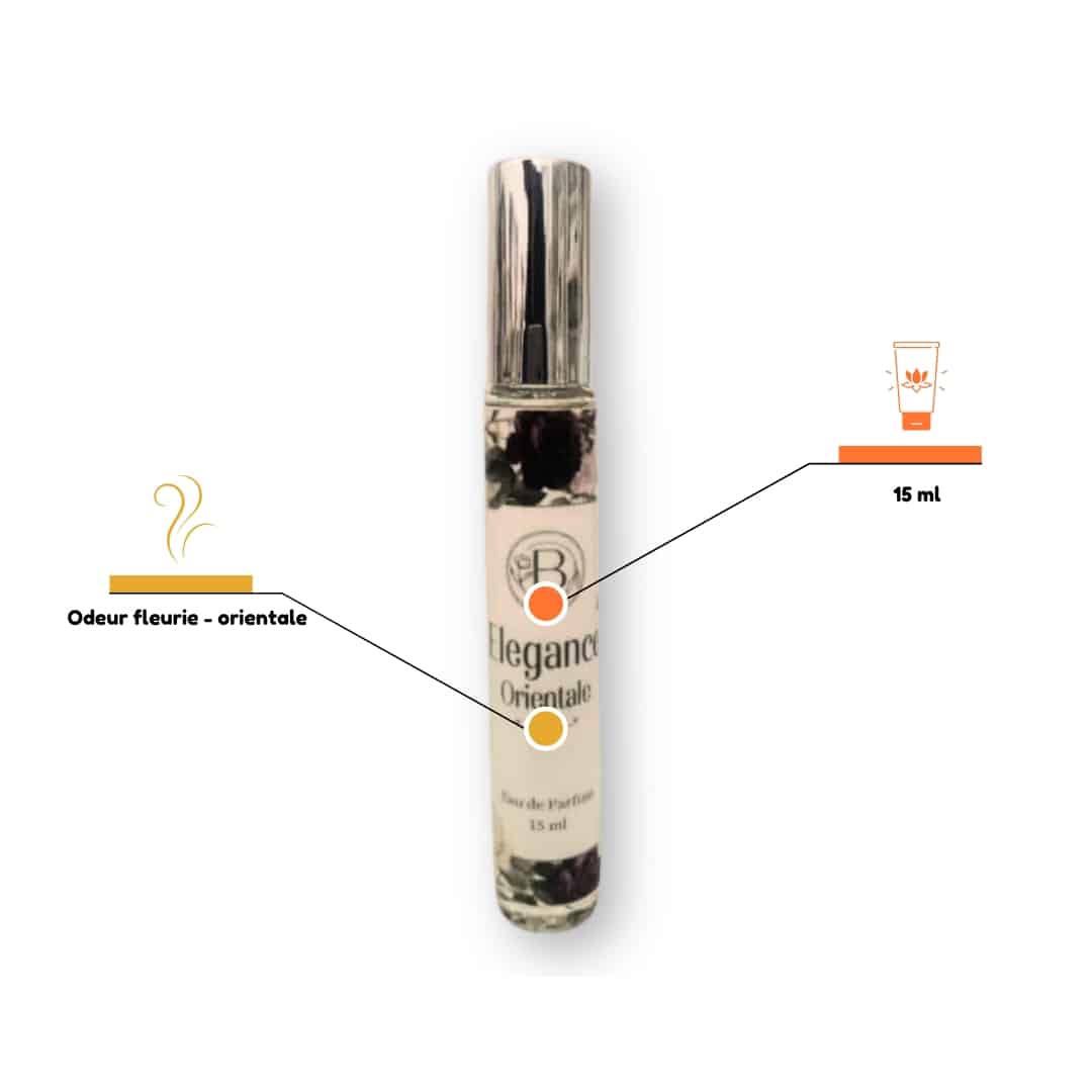 Brume élégance orientale aux note fleuries orientales (15ml) - artisanat Tunisien fait main | ILEYCOM