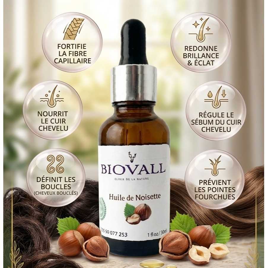 Huile de noisette premium pour un soin nourrissant exceptionnel