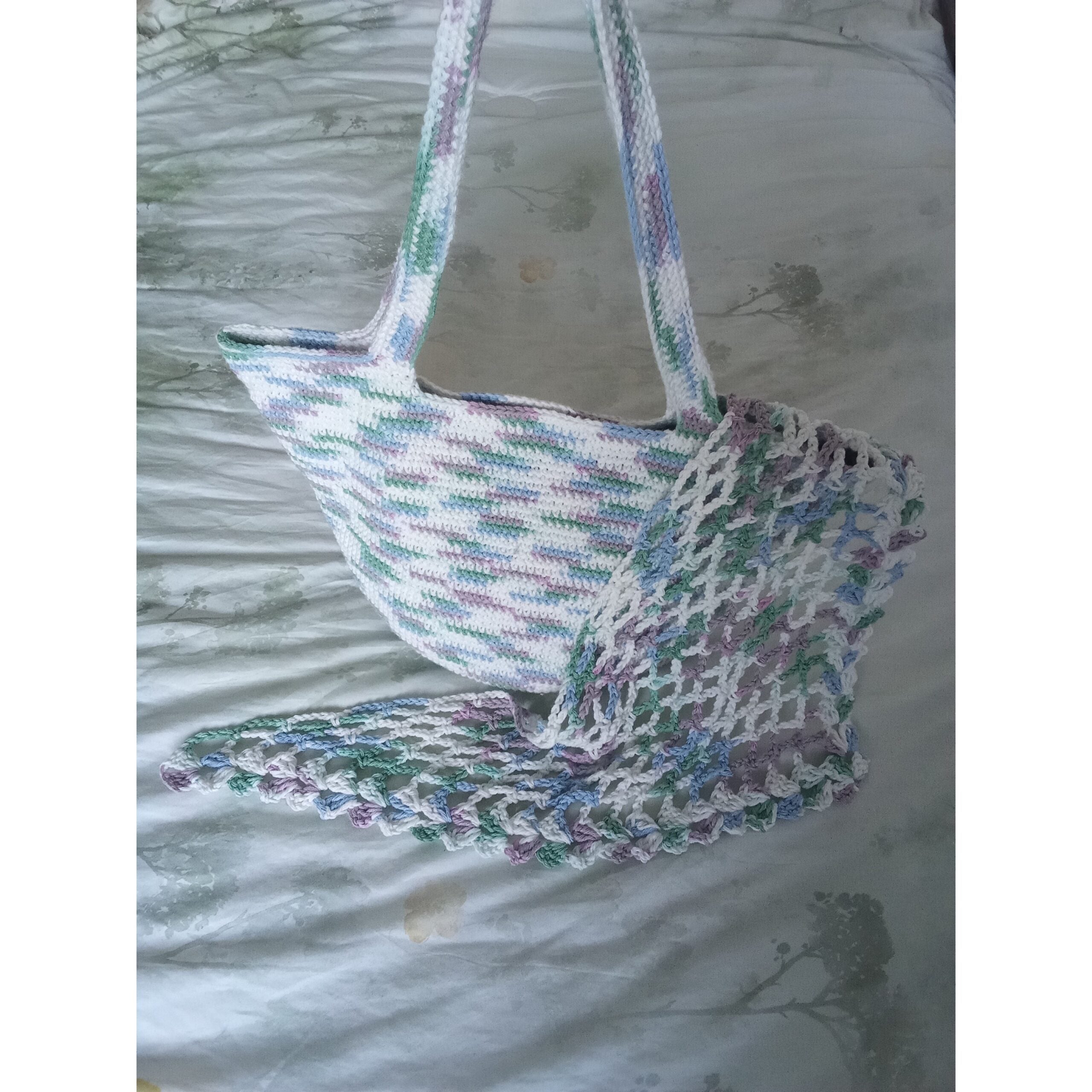 Sac Tote en Fibres Tissées Pastel - Élégance Écoresponsable