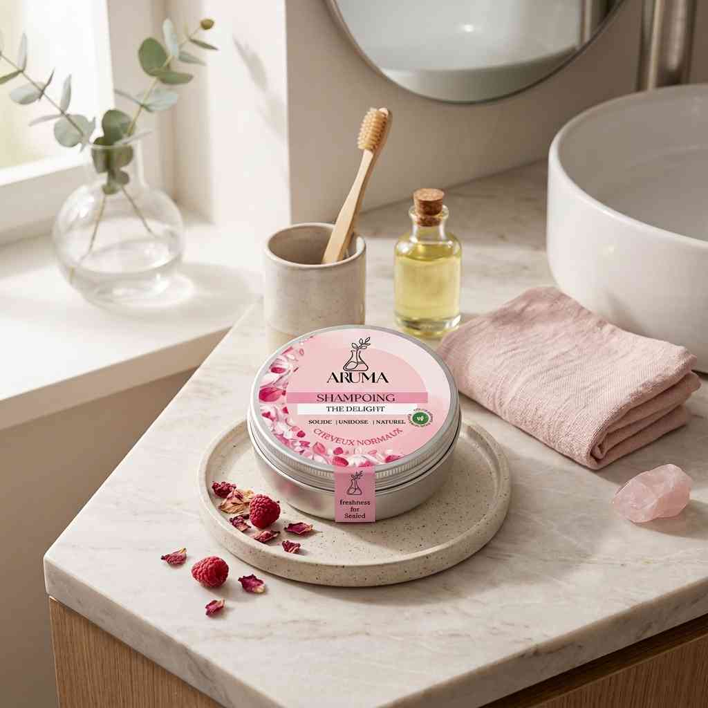 Aruma The Delight Shampoing pour Cheveux Normaux Nourissant Adoucissant