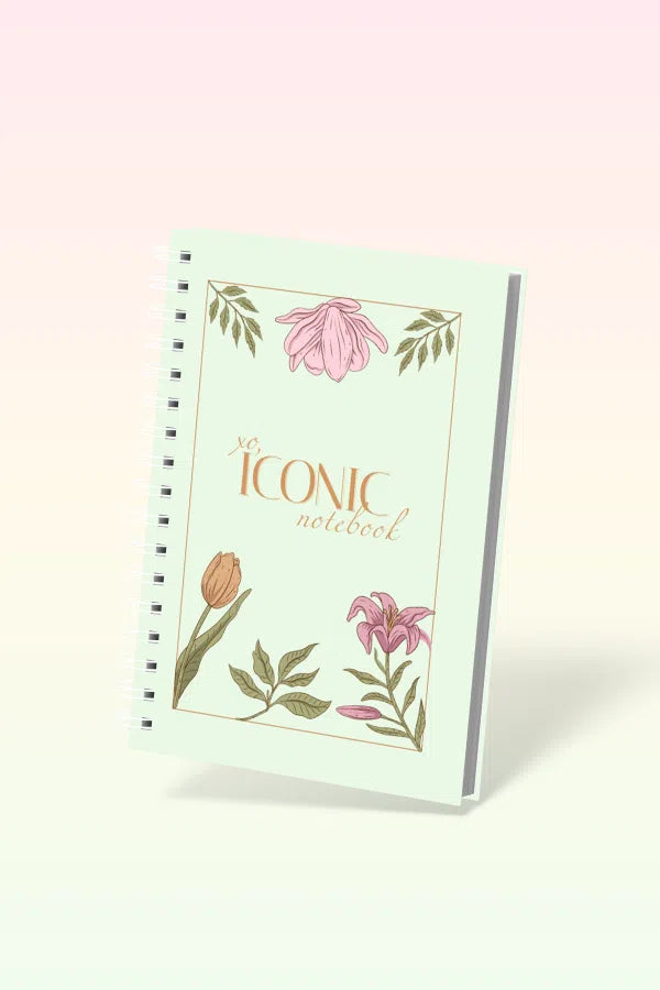 Carnet A5 Couverture Rigide Floral - Inspirant et Élégant