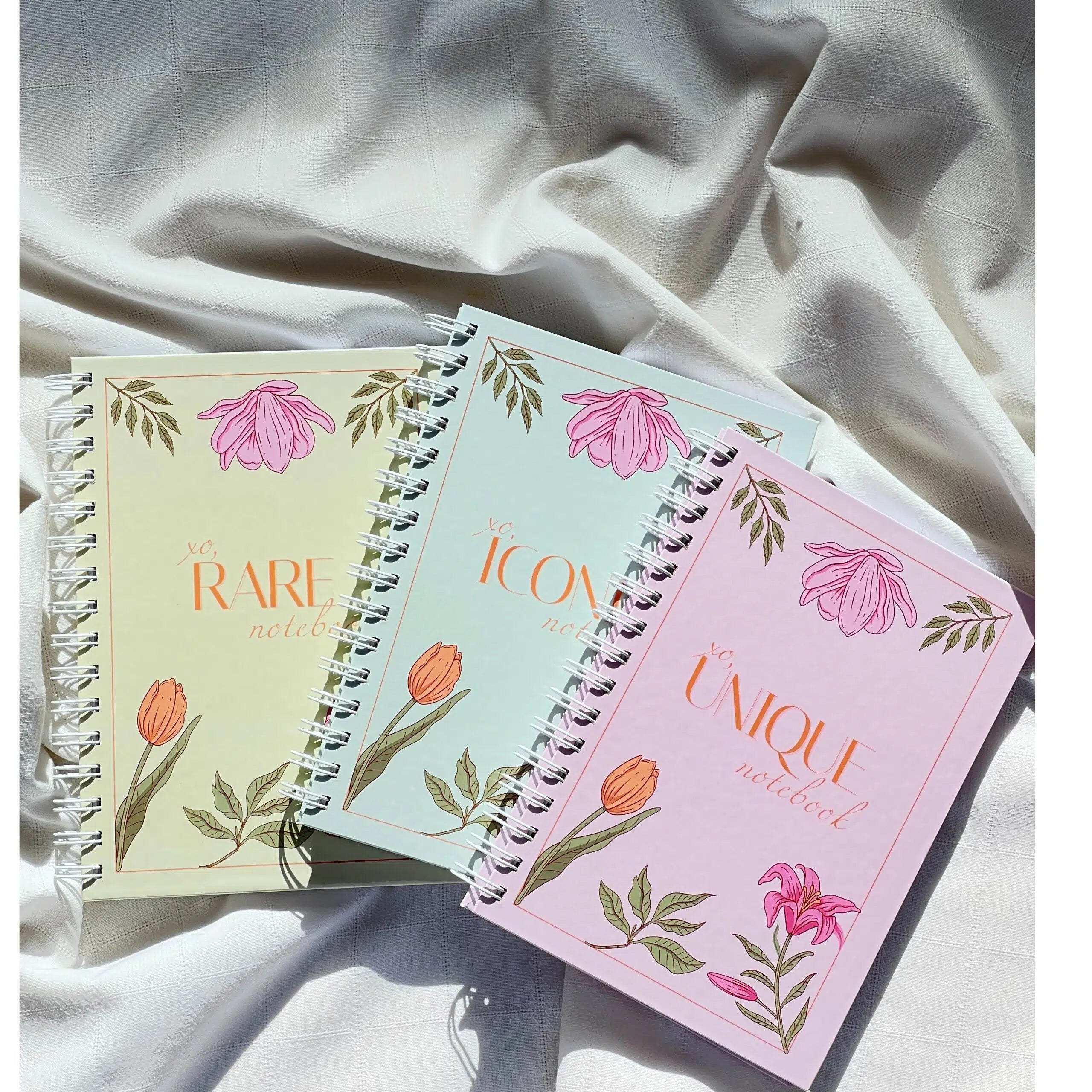 Carnet A5 Floral Xo Rare 200 Pages Couverture Rigide
