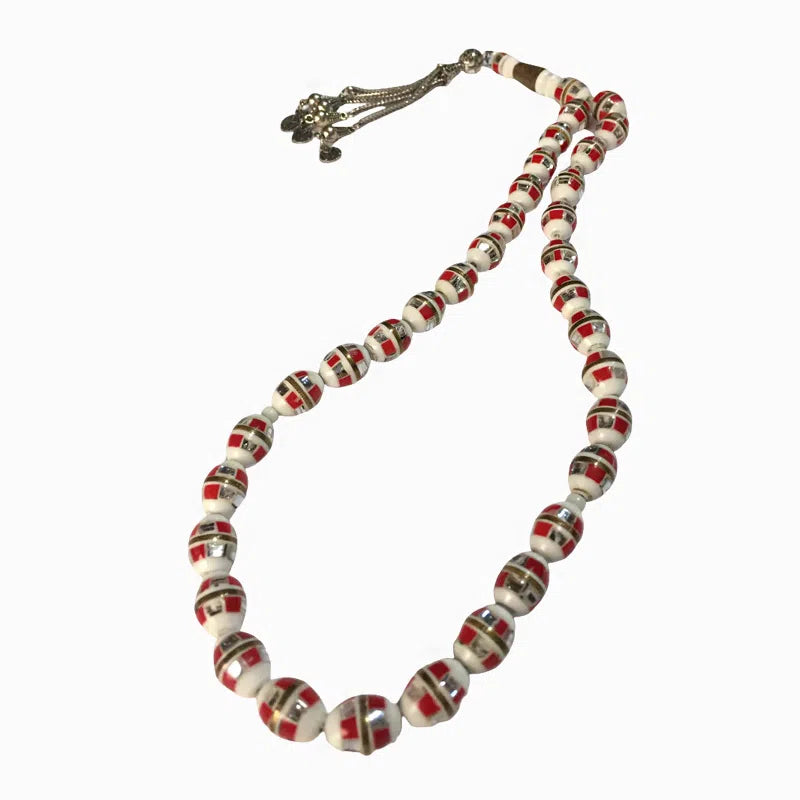 Chapelet de luxe Sebha en laiton 33 perles