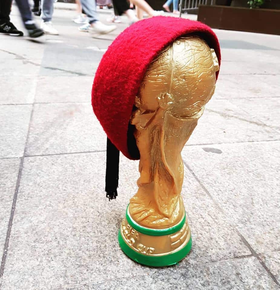 Chechia Tunisienne Rouge Avec Pompon En Laine