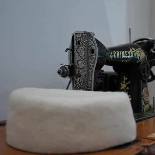 Chéchia tunisienne blanche En laine