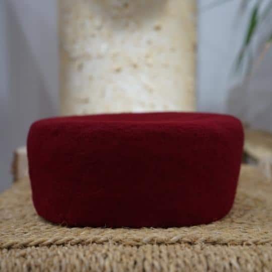 Chechia tunisienne rouge en laine