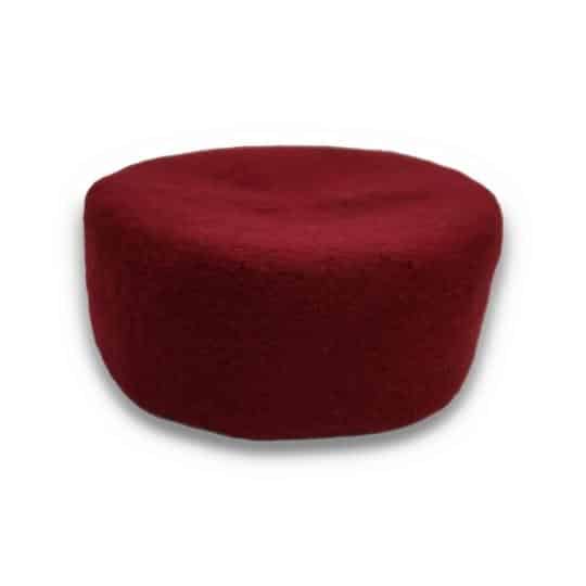 Chechia tunisienne rouge en laine