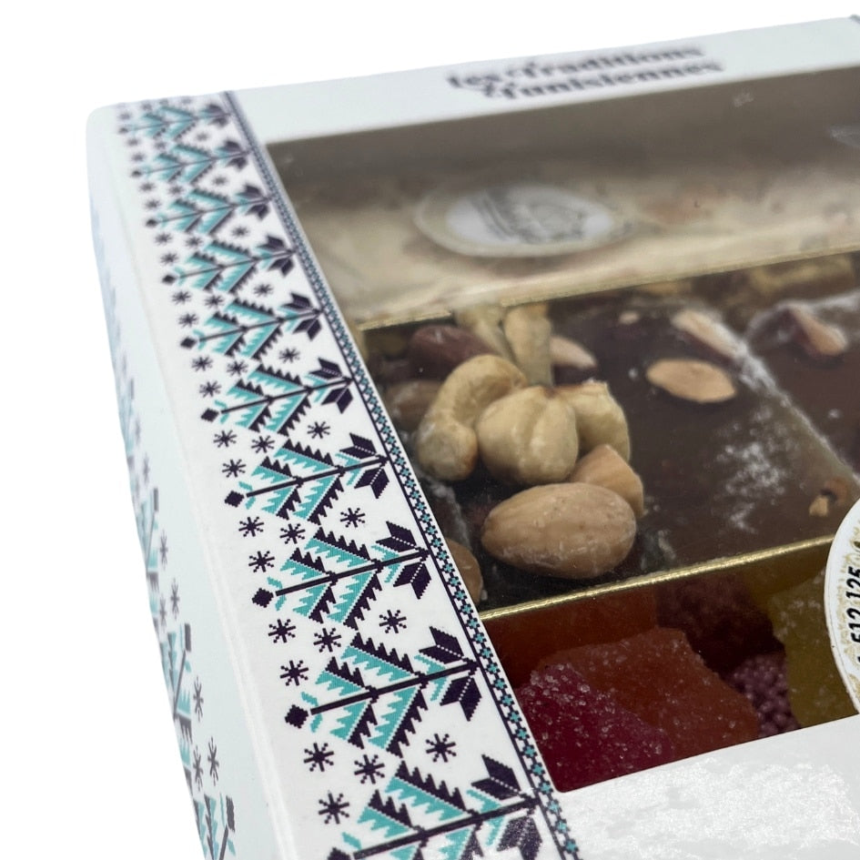 Coffret pâtisserie (Nougat, Loukoum turcs et bonbons 100% naturel) - artisanat Tunisien fait main | ILEYCOM