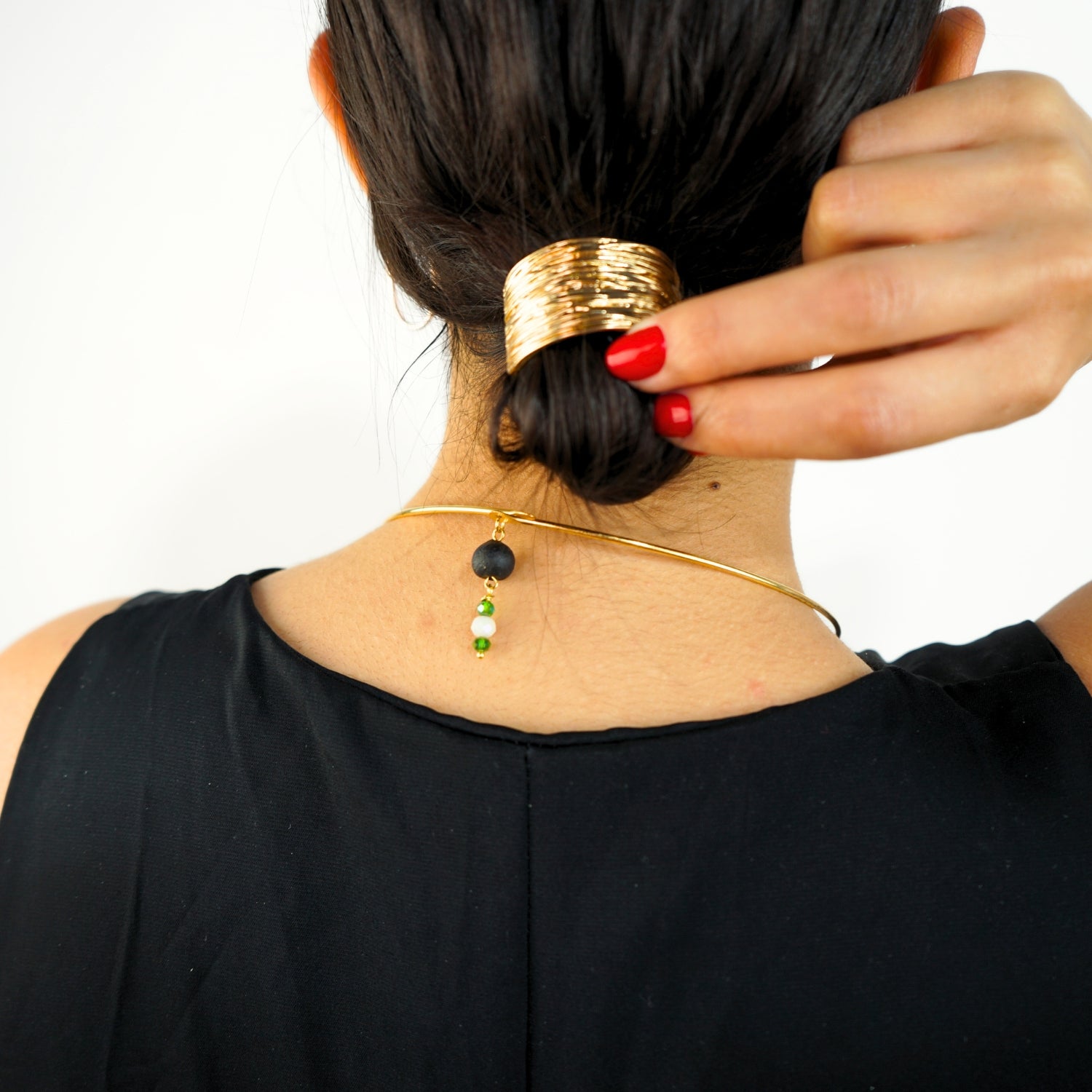 Collier cuivre haut de gamme en or 18k, élégance irrésistible - artisanat Tunisien fait main | ILEYCOM
