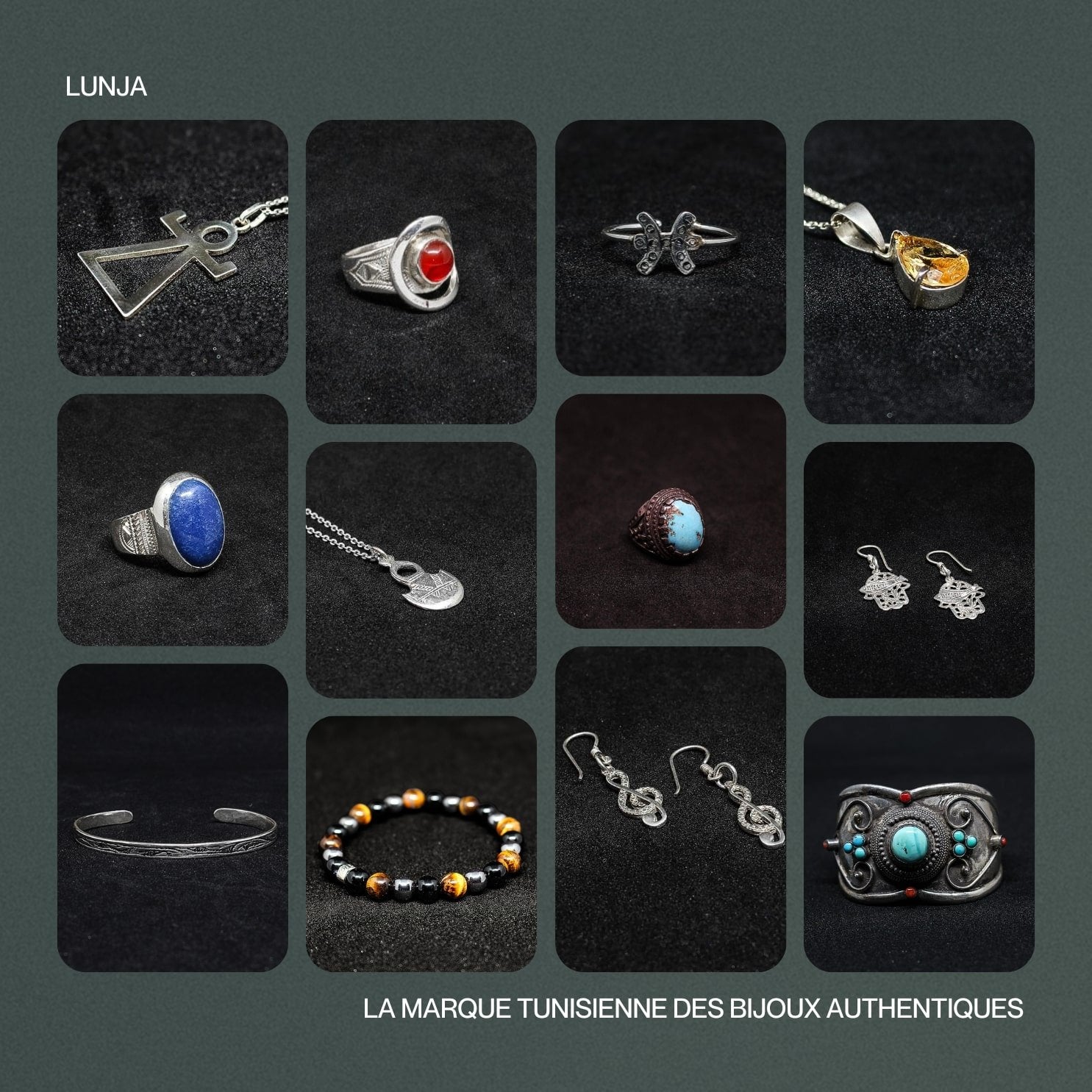 850 silver necklace with fish and pearl pendant